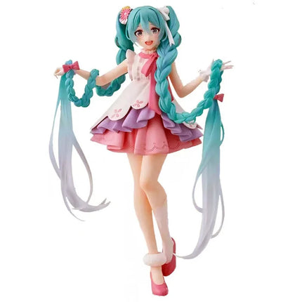 Hatsune Miku Figure Anime Girl Model Desktop Decor Collectible Doll Gift for Fans Future Vocaloid Statue Japanese Kawaii Otaku