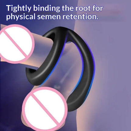 1Pcs Universal Adjustable Silicone Cock Ring For Men - Penis Erection Ring For Delaying Ejaculation And Sexual Enhancement Adult