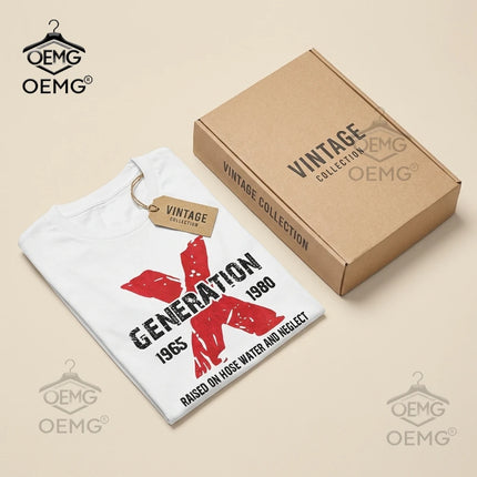 Men's 100% Cotton T-Shirt Premium Comfort Large Sizes Available Featuring  Generation X Print for Casual Wear and Daily Style