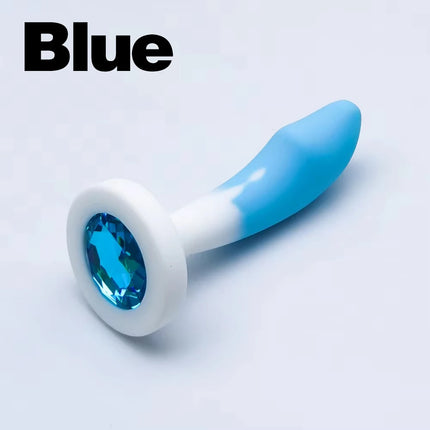 3 color Silicone Anal Plug 3 Sizes Butt Plug Crystal Base Analplug Sex Toys For Woman Men Anal Toys Anal Dildo Adult Toys