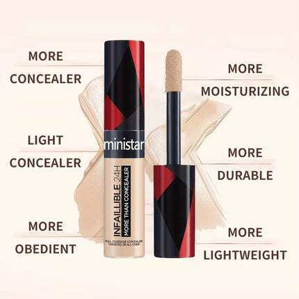 1pc full coverage concealer, waterproof, sweat proof, stain resistant, durable, creating a perfect skin makeup look