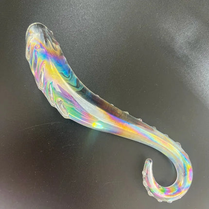 Sea Horse Glass Anal Plugs Wholesale Glass Masturbation Erotic Toys Pink Purple Black Green Blue Crystal Glass Dildos for Women