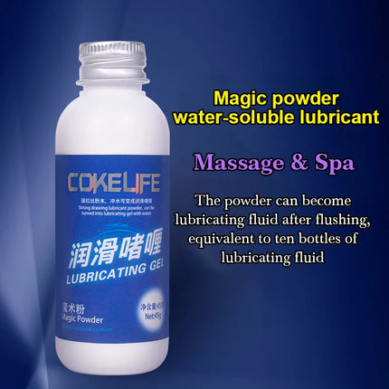 Cokelife Magic Lubricant Water-Soluble Lubricating Gel Magic Powder Lubricant Mix with Water Vaginal Lube Oil Anal Sex Grease