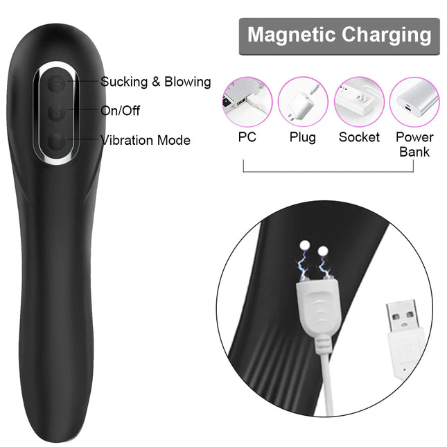 Sucking Sex Toys Vibrator for Women Clitoris Stimulator Female Nipple Oral Blowjob Vacuum Clit Sucker Adult Toy for Women