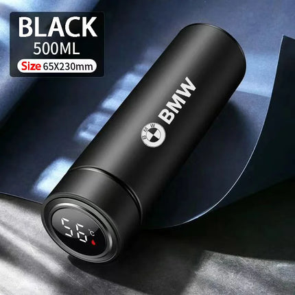 NEW Temperature Display Thermos Cup Stainless Steel Insulated Bottle For BMW Performance X1 M3 M6 F01 F02 E34 E36 E60 F10 F20