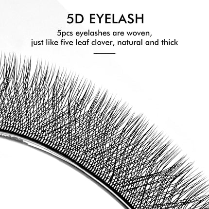 NATUHANA W Shape Eyelashes Extensions 3D 4D 5D 6D W Shaped Brown Black Clover Hand made Premade Volume Fans Lash Extensions