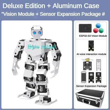 Tonybot 17 DOF Humanoid Robot Educational For Arduino Python Scratch Programming Kit Walking Dancing Gymnastics humanoid Robot