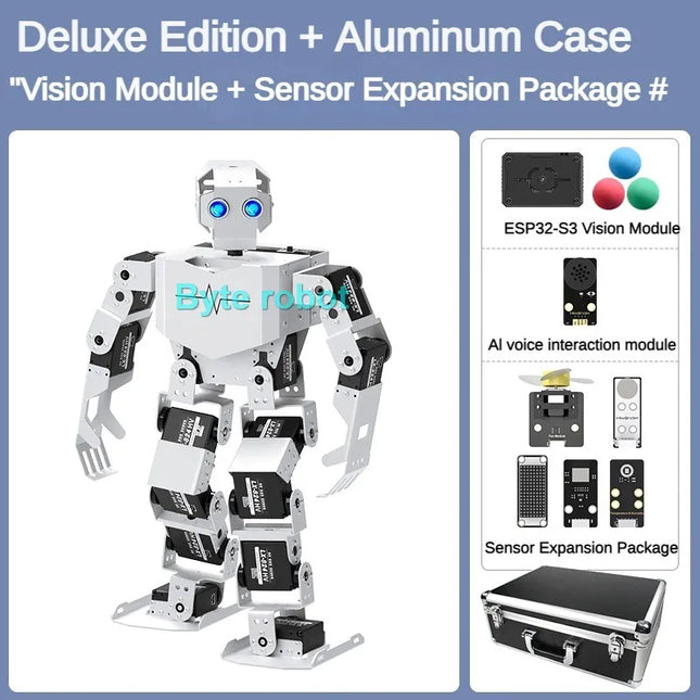 Tonybot 17 DOF Humanoid Robot Educational For Arduino Python Scratch Programming Kit Walking Dancing Gymnastics humanoid Robot