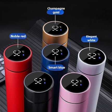 500ML Temperature Display Thermos Cup Stainless Steel Divided Thermos Bottle Outdoor Vacuum Insulated Cup Father's Day Gift