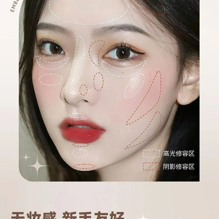 Dual-End Liquid Highlighter Pen, Skin Brightening & Contouring Stick, Natural Contour, Long-Lasting, Waterproof