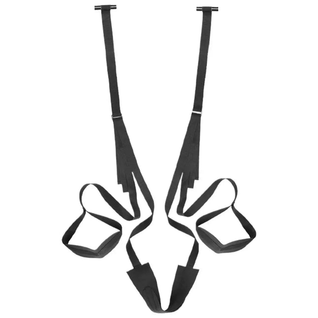SM Sex Swing with Adjustable Door Anchor and Straps for Hands and Feet Restraint Unlock Multiple Positions