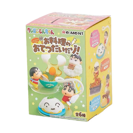 RE-MENT Crayon Shin-Chan Helps With Cooking Series Blind Box A Complete Set Of Miniature Scene Figures Trendy Toys Desktop Gifts