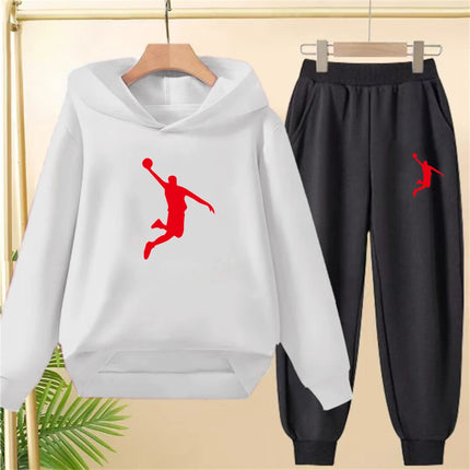 Children's Top and bottom Number 23 Basketball Hoodies Girls Boy age 3-12 Coat Casual Toddle Sweatshirr Hood autumn clothing