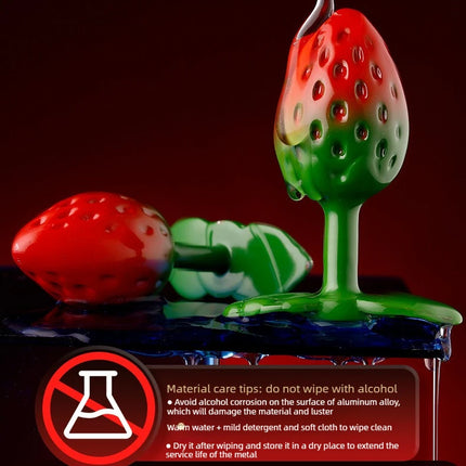 1pcs, Strawberry shaped metal anal plug, butt plug, dildos, adult women toys, adult men toys, adult pleasure, sexual wellness
