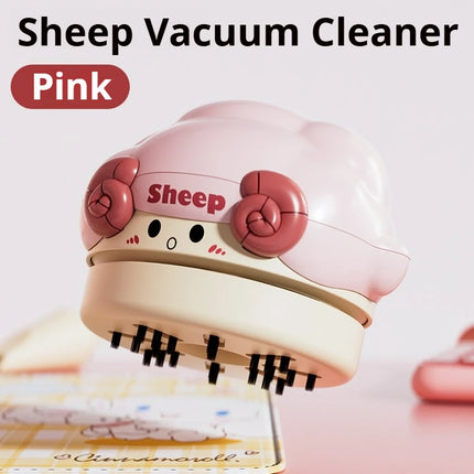 Mini Desktop Vacuum Cleaner, 2-Speed Strong Suction, USB Rechargeable Handheld Vacuum for Keyboard, Desk, Car