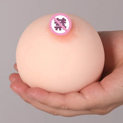 2025 New Artificial Chest Insertable Fake Silicone Breast Tools Men Masturbator Boobs Sex Toys For Men Adult Products