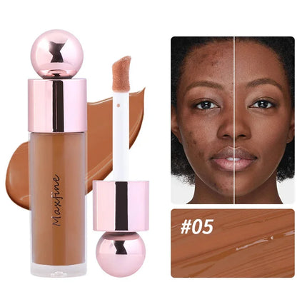 5.5g Smooth Liquid Concealer Cream Long Lasting and Waterproof Foundation Moisturizing Makeup Base Full Coverage Face Make Up