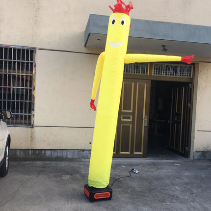 Air Inflatable Dancing Man, Inflatable Dancing Doll, Wacky Waving 10ft/3m Yellow, Inflatable Tube Guy, Strong Grid Cloth Construction, Easy Assemble, Clean with Damp Towel, Long Lasting, Scratch Resistant, for Advertising, Ou
