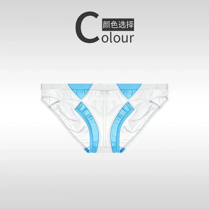 Men's Underwear Lovely Briefs Boxer Ultra-Thin Ice Silk Low Waisted Youth Transparent Traceless Sport Pants