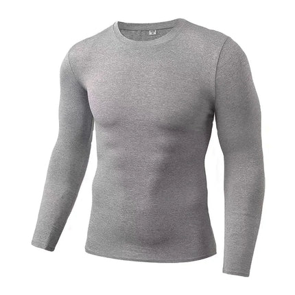 Men Compression Running T-Shirt Training Jogging Shirts Gym Sportswear Fitness Tight Long Sleeve Sport T-shirt Quick Dry Clothe