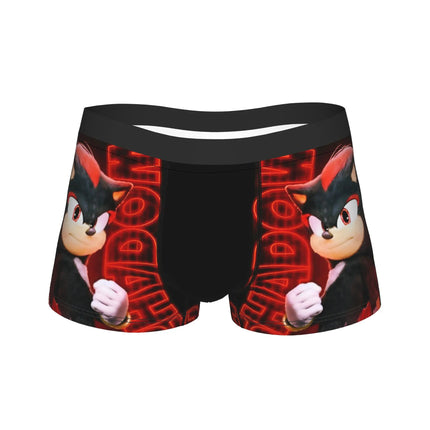 Shadowed Hedgehog Anime Cartoon Man Underwear  Boxer Briefs Shorts Panties Fashion Soft Underpants for Homme M-XXL