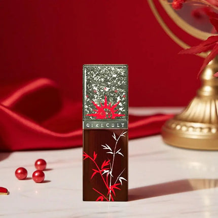 Girlcult Black Shimmer Lipgloss Pearlescent Chameleon Glitter Lip Tint Lip-Plumping High Shine Moisturizing Lipstick 3.5g