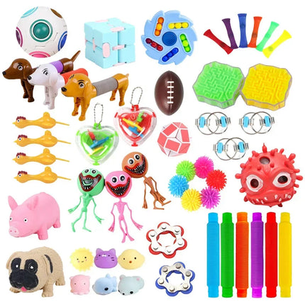 1pcs Random Fidget Toys Mystery Gifts Pack Surprise Box 300 Different Fidget Set Antistress Relief Toys for kids