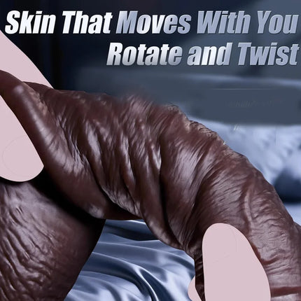 Wearable Strap on Realistic Dildos Skin Sliding Foreskin Layer Double Silicone Anal Butt Plug for Women Masturbators Sex Toys18+
