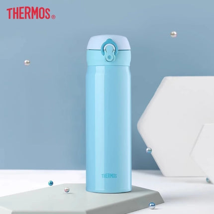 THERMOS 350/500ML Water Bottle Vacuum Flask Stainless Steel Thermal Mug, Hot Cold Keep 6-12H,Leakproof for Office Outdoor Travel