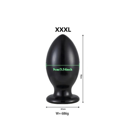 6 Size Buttplugs Anal Beads Balls Cunt Plug Dilatador Anal Plug Sex Toys Small And Big 9.5cm Huge Anal Plug Toys For Women Men