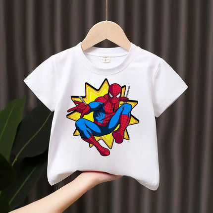 Summer Boys T-shirt Cotton Short Sleeve Kids Girls Tops Cartoon Graphic T Shirts Kids Clothes Casual Fashion Kids Tops
