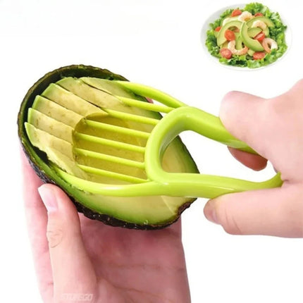 1-3PC 3 in 1 Avocado Slicer Shea Corer Butter Fruit Peeler Cutter Pulp Separator Plastic Knife Kitchen Vegetable Tools
