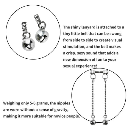 QKKQ Stainless Steel Chest Clamp Breast Bondage Nipples Pleasure Wearable Erotic Bra Nipple Stimulation For Women Sexy Tools