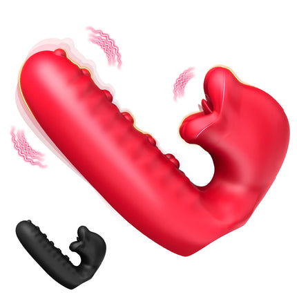 10 Frequency Rose Double Vibration Finger Cover For Female Clitoris Stimulation G-spot Anal Massage Sex Toy Adult Product ﻿