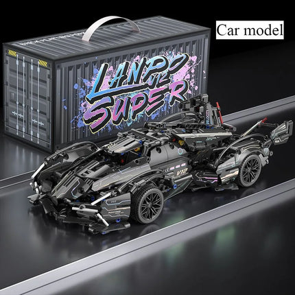 Building blocks Car model sports racing techniques, car bricks, toys, gifts for children and adults, 1:14