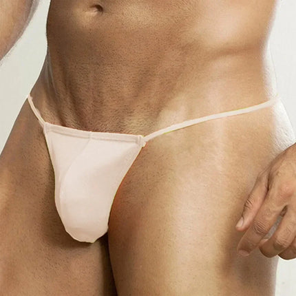 Men's String Thong Sexy Enhancing Pouch Thong Erotic Lingerie Tangas Underpants Costume Male Mini Bag T-back Bikini Panties