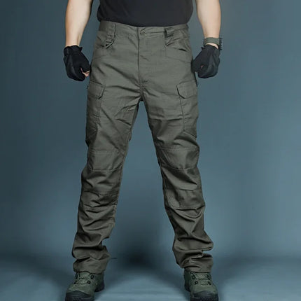 Quick Dry Outdoor Pants Multi Pockets Elastic Tactical Pant Waterproof Plus Size 6XL Casual Cargo Trousers Men Clothing