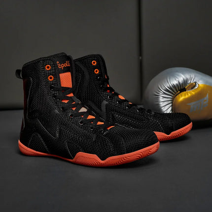 Lexsan Training Wrestling Shoes Men female Fitness Boxing Shoes Mesh Breathable Boxing Shoes Men High Quality Wrestling Shoes