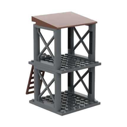WW2 Military Observation Tower - Army Base Building Blocks