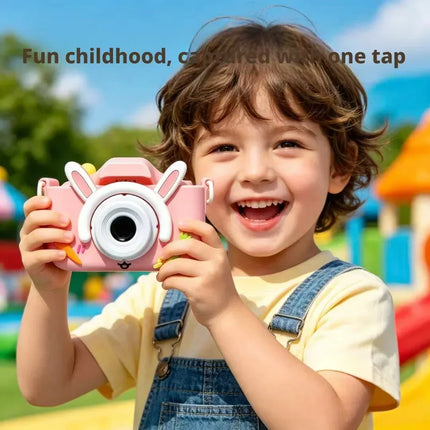 2026 New Arrival Cute Cartoon Dual Lens HD Digital Camera Kids SLR Toy Camera for Children Birthday Holiday Decent Gifts