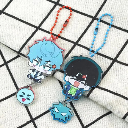 Anime Alien Stage Ivan Till Cosplay Key Chain Acrylic Kawaii Keychains Backpack Pendant Ornament Car Key Ring Accessories Gift
