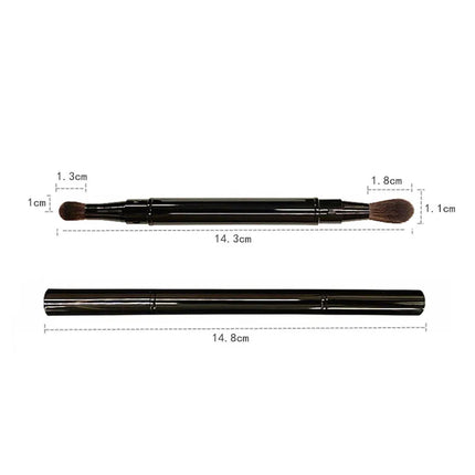 Makeup Brushes Portable Double-Headed Eyeshadow Nose Highlight Concealer Detail Blending Eyebrow Lip Makeup Brush Cosmetic Tools
