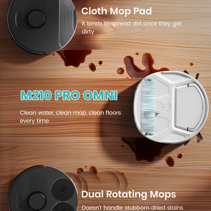 Lefant M265 2-in-1 Small Robot Vacuum Cleaner and Mop For Pet Hair Carpets Hard Floors