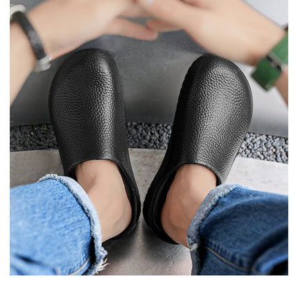 Hotel kitchen non-slip and oil-resistant Chef's shoes Casual flat work safe Men's shoes Breathable and comfortable plus size 47