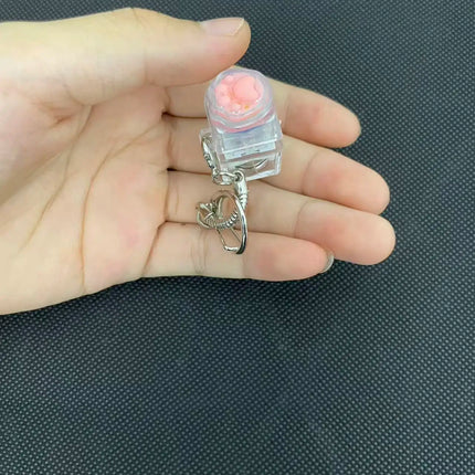 Fingertip Decompression Toy Keys Silicone Soft Cat Paws Keychain Key Ring Mobile phone Pendant Accessories Keyboard Tapping