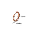 Rose Gold Color 14mm / 1PC