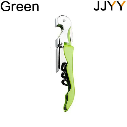 JJYY Stainless Steel Wine Opener Professional Waiters Corkscrew Beer Bottle Opener and Foil Cutter Gift for Wine Lovers