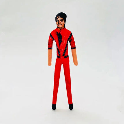 28cm Michael Jackson Jointed Plush Figure Kawaii Soft Toy Home Desk Decoration Collectible Present for Adults