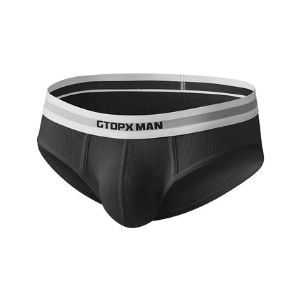 3Pack Summer Single Layer Mens Underwear Low Rise Briefs for Men Elastic Comfort Fit Underpanties Ropa Interior Hombre
