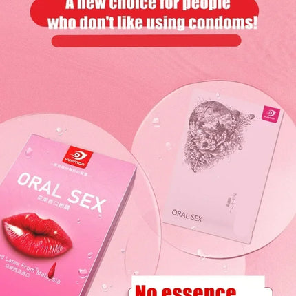 Oral Membrane Sex Tongue Licking Penis Masturbation Ear-hangingThin NEW Soft Fruity Flavored Vaginal Film Adult Game Sex Product
